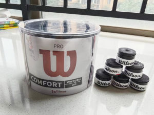 Wilson Tennis Overgrips 15/30 Chiếc Chống Trơn Trượt Chống Trơn Trượt Dây PU Tay Cầm Băng Cho Tay Keo Sweatband Câu Cá Cầm Nắm