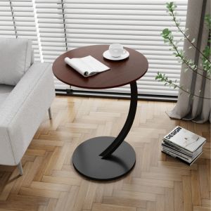 Hoyaa C Shape Wood Sofa Side Table: A Minimalist Coffee Table Design