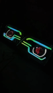 Headlmap Canter Biled Slim Frame RGB Lampu Depan Canter Custom Biled RGB
