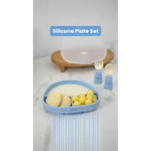 KURU SP20 Baby Silicone Suction Plate Set | Piring Makan untuk Bayi