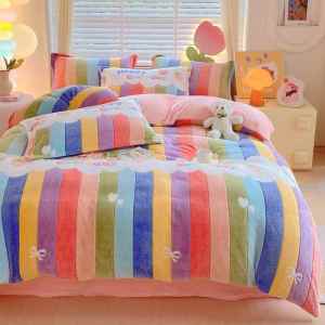 Thickened Warmth Double-faced Flannel Milk Plush Quilt Cover