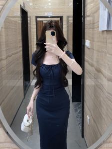 CHANGTONG | Elegant Slimming Waist Shaping Sheath Dress Summer
