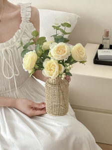 Bình Hoa Gốm Trang Trí Phòng Khách Phong Cách Bắc Âu Bằng Tre Nhỏ Hình Hoa Cúc Bình Hoa Treo Tường Trang Trí Nhà Cửa