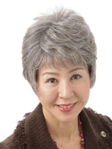 Performance Wig Grey Hair Straight Hair Short Hair Bangs Old Lady Wig Side Parting Whole Head Covering Fake Hair for Women