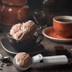 Stainless Steel Ice Cream Scoooper Big Heavy Duty Cookie Dough Transper Scoop Kitchen Essentials