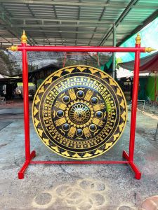 ฆ้อง ขนาด100cm (พร้อมขาตั้ง)+เเถมฟรีไม้ตี ส่งฟรีทั่วประเทศ🔥✅