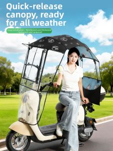 YIXINDA | Sun Rain UV Protection Folding E-bike Canopy