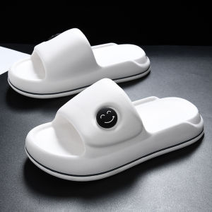 Mens Outdoor Beach Thick Bottom Slip-On Summer New Style Anti-Slip Couples Slippers Flat Sandals Comfortable EVA Footwear