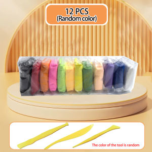 12/24/36 pcs Colorful Super Light Clay DIY Toys Air Dry Polymer Modelling Clay with 3 Tools Soft Creative Educational Slime Kids