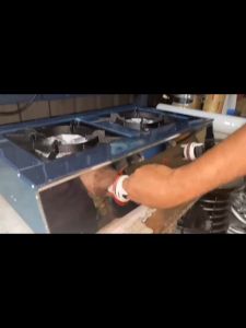 CHELSTAR CLP-A2 Double Burner Gas Stove Auto Ignition Stainless Steel Body COOKER