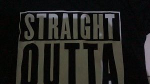 Kaos Hip Hop Straight Outta Compton Bahan 100% Cotton