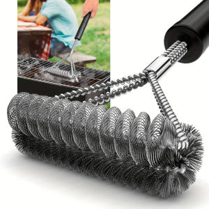 Barbecue Grill BBQ Brush Stainless Steel Bristles Non-stick Cleaning Brushes Barbecue Accessories Clean Tool Grill Accessories