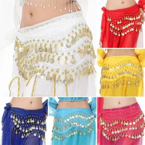 QIANHUAHOU Tassels Show Costumes Waist Chain Dancer Skirt Belly Dance Belt Hip Scarf