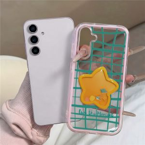 AKABEILA | Fashion Shine Star Pattern Case For Samsung A57 A37 A17 A07 A56 A55 A36 A35 A16 A06 A26 S25 S26 Ultra 2 in 1 Clear Soft Cover 