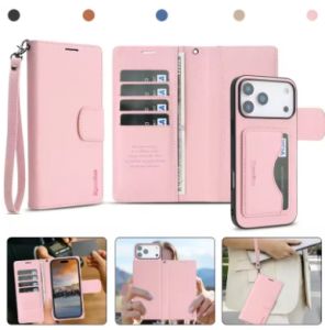 2 in 1 Leather Wallet Case for Google Pixel 11 Pro XL 10 10A 9 9A Shell Cash Card Slots Phone Cover WIth Hand Strap