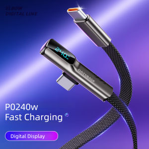 Eary 240W USB C Elbow Cable for iPhone 17 16 15 14 Pro Max Supercharge for Macbook Pro 16 Fast Charger Type C for Xiaomi Samsung