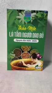 Lá tắm dân tộc dao đỏ (hộp 20 gói dạng túi lọc) lá tắm sau sinh phục hồi nhanh sau sinh sau ốm dậy se khít chân lông