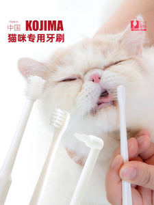 Kojima Soft Bristle Cat Toothbrush Pet Dental Care Teeth Cleaning Oral Health Prevention of Tooth Stones Bad Breath