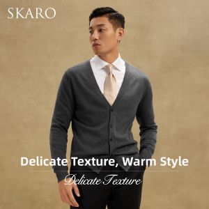 Heavyweight Business Casual V-Neck Knitted Sweater 370g