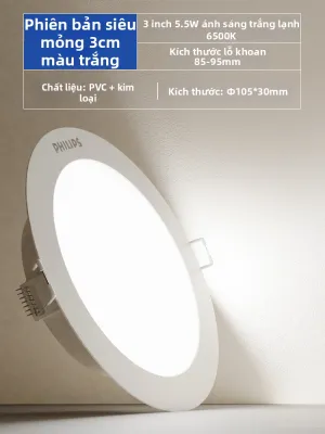 Philips | Đèn Led Âm Trần Siêu Mỏng Nhúng