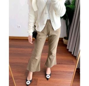 CELANA CUTBRAY BASIC PANTS WIDE LEG/CELANA FASHION WANITA KEKINIAN