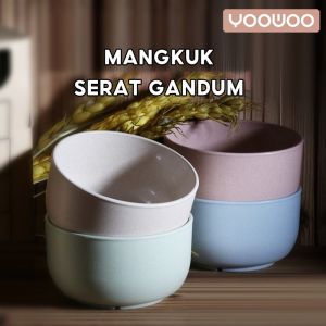 YooWoo Mangkok Serat Gandum Kecil | Wheat Straw Bowl | Wadah & Mangkok Sup BPA Free Anti Panas | Aman Microwave