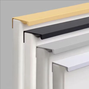 Hidden Cabinet Handles Kitchen Cupboard Door Pulls Elegance Long Handles Aluminum Alloy Furniture Handle Hardware