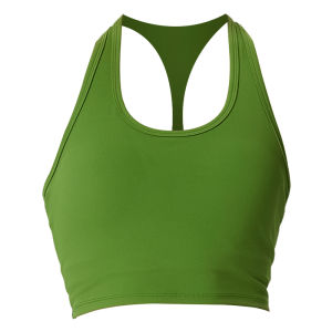 Slimmo One-Piece Sports Vest Women Shockproof Running Fitness Underwear Can Wear outside Training X-Back Vest Breathable