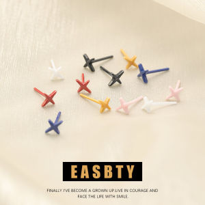 Colorful Ceramic Ear Studs Womens Sweet Cute Ear Caring Hole Jewelry Sleep Friendly Non-Irritating Fashionable Ear Decorations