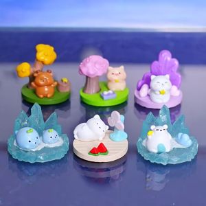 Set thú tiểu cảnh kèm phụ kiện dễ thương trang trí bàn làm việc tủ sách quà tặng tiểu cảnh