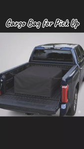 AKIOKI Pickup Cargo Bag for CHEVROLET SILVERADO 45×45 Inch Heavy Duty Waterproof Truck Bed Cargo Storage with Mesh Cap