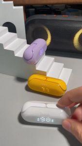 HOCO EW39 TWS หูฟังไร้สาย True ENC ตัดเสียงรบกวน ชุดหูฟัง Bluetooth 5.3 พร้อมไมโครโฟน สัมผัสสเตอริโอ หูฟังชนิดใส่ในหูสำหรับเล่นกีฬา ชุดหูฟังสแตนด์บายยาว จอแสดงผล LED สำหรับสมาร์ทโฟนทุกรุ่น