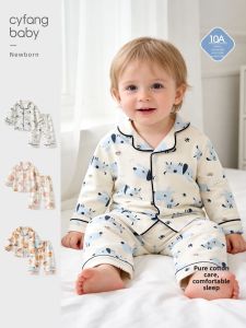 CAIYINGFANG | Cotton Childrens Sleepwear Set for Spring and Autumn