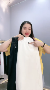 Quần kaki bigsize nữ dáng xuông phom rộng lưng cao họa tiết thêu thỏ xinh basic dễ mặc - Q550