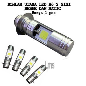 Bohlam LED Lampu Utama LED Lampu LED Utama Depan 2 LED Motor Bebek Matic soket H6 Universal