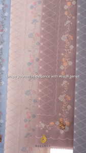 𝐃𝐀𝐅𝐀𝐍𝐘𝐀 - Syari 130x130 Aliyah Series Jilbab Motif Monogram Kerudung Segi Empat Hijab Scarf bahan Voal Laser Cut