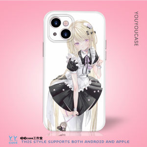 Cute Anime Maid Full Cover Smooth Soft Phone Case for Android 15Promax Huawei P70 Mate60 Oppo Reno9 Nova12 Ins Style Creative
