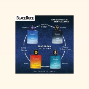 BlackRock Parfum EDT Glass Bottle 60ml | Parfum Pria Halal & Bersertifikat