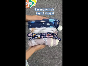 Blanket On The Go 4in1 BABY LEON BS-336 Selimut Bayi Hoodie Klip Tutup Stroller Cover Asi