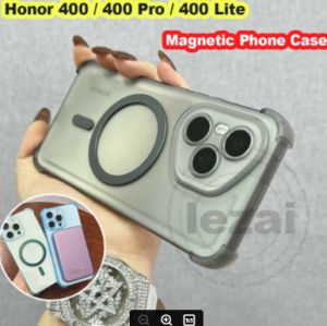 Case Honor 400 Pro 400 Lite 5G Honor400 Honor400Pro5G Case Magnetic New Disign Clear Shockproof Matte Soft TPU Back Cover