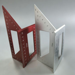 45 & 90 Degree Multifunctional Angle Ruler Aluminum Alloy Accurate Marking Gauge for Woodworking