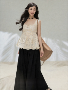 KEIKO | Lace Floral Crochet Hollow Out Summer Tank Top
