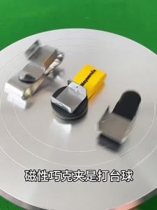 Stainless Steel Cue Chalk Clip Snooker Billiards Chalk Holder Pool Cue Magnetic Chalk Holder Clip Snooker Chalk Clip Supply【SMQ】