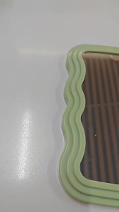 Wave Foldable Makeup Mirror Desktop Makeup Mirror Portable Cosmetic Mirrors Dormitory Student Make Up Mirror Wave Vanity Mirror