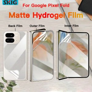 Matte Hydrogel Soft TPU Film For Google Pixel Fold 9Pro Fold Inner Outer Sticker Full Body Soft TPU Screen Protector