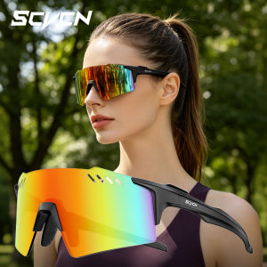 SCVCN Photochromic UV400 Sunglasses Driving Bicycle Eyewear Outdoor Sports Bike Cycling Glasses MTB Climbing Glasses Men Women