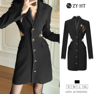 Zyht của phụ nữ ăn mặc Đầm đen Đầm ôm Đầm Polyester Đầm công sở lxury Dresses ĐẦM CƯỚI attendance Dresses VÁY DỰ TIỆC váy dạ hội