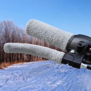 Motorcycle Hand Grips Covers 2Pcs Universal Motorcycle Electric Vehicle Handle Cover Handlebar Cover Coldproof Warm Padded