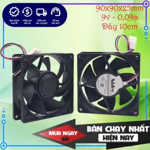 Quạt tản nhiệt Nidec 9v 009a 9cm (90x90x25mm) chính hãng mới
