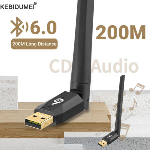 Kebidumei | 200M USB Bluetooth 6.0 Dongle Adapter for PC Speaker Wireless Mouse Keyboard Music Audio Receiver Transmitter Bluetooth